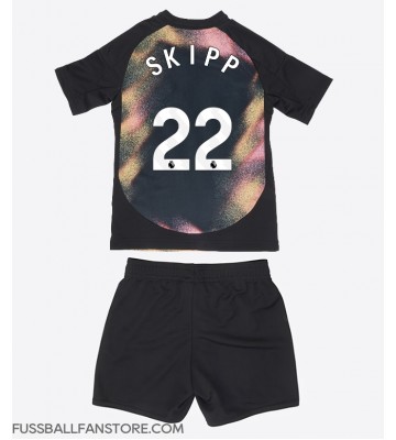 Leicester City Oliver Skipp #22 Replik Auswärtstrikot Kinder 2024-25 Kurzarm (+ Kurze Hosen)